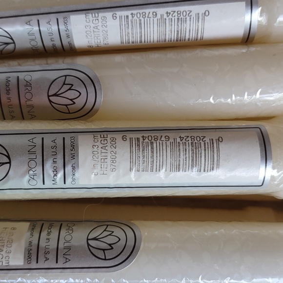 Ivory heritage dinner candles, by Carolina, 10-8 in - Picture 3 of 4